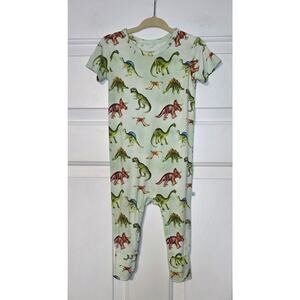 Baby Registry Posh Peanut Buddy Short Sleeve Basic Romper Dinosaurs 12-18 Months